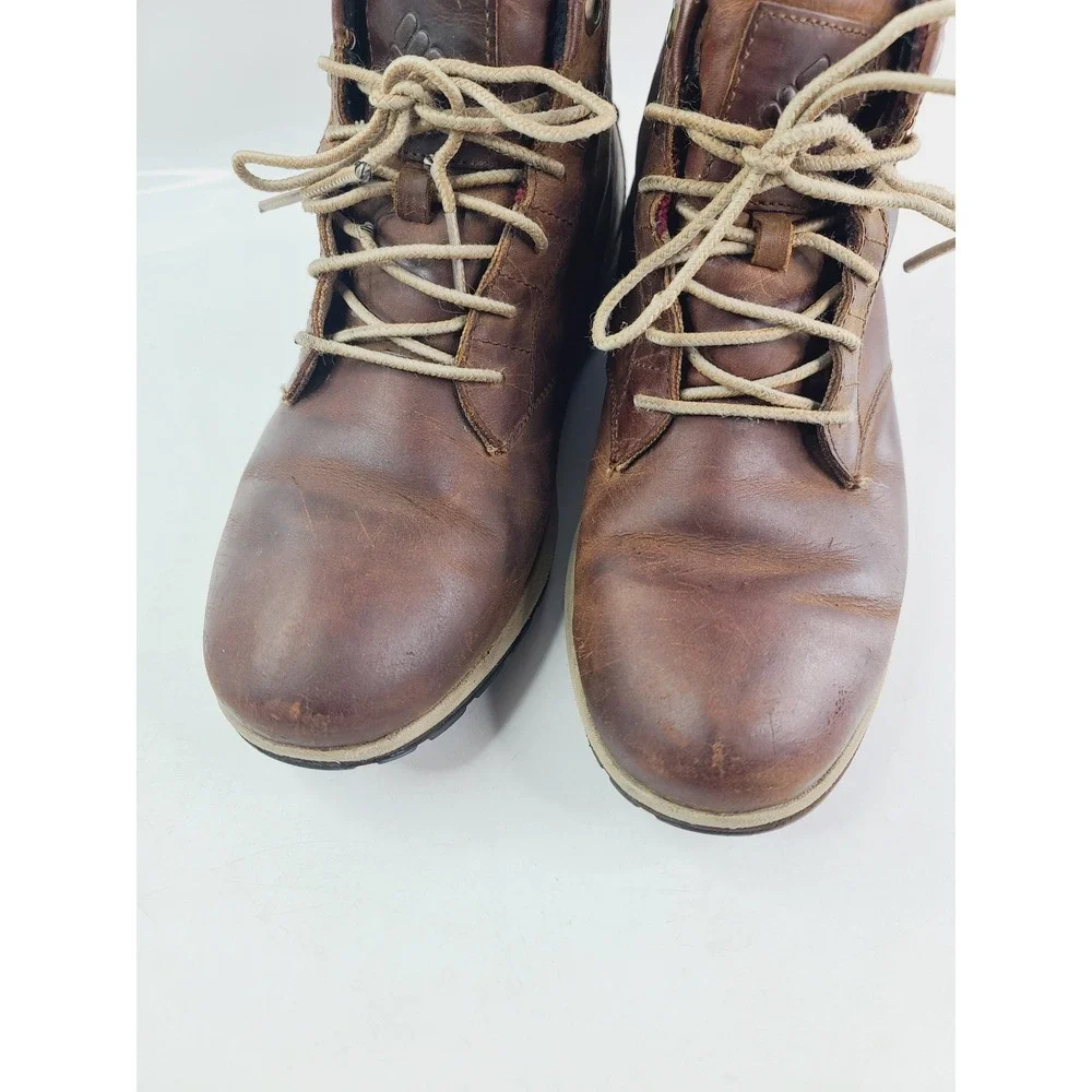 Columbia Leather Casual, Hiking Boots Men Size 9 Brown Color